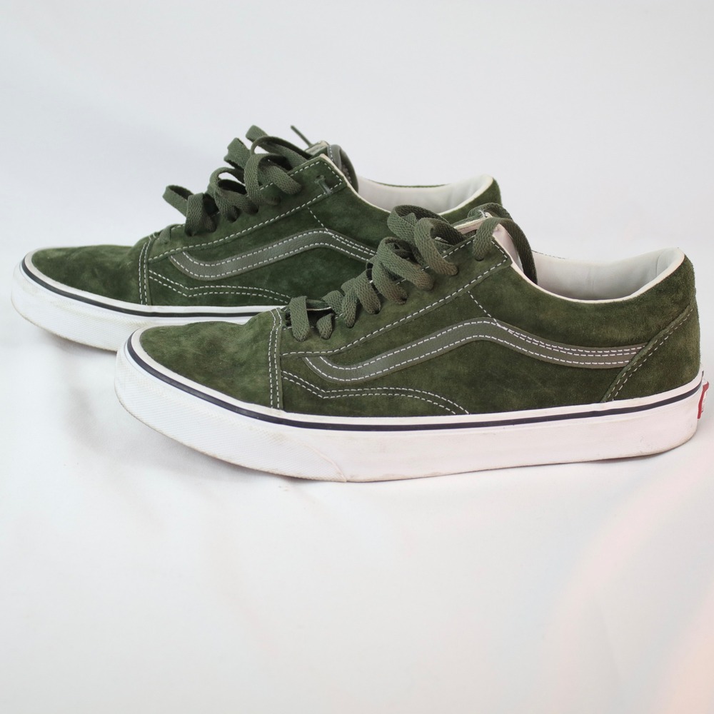 Vans Old Skool‎ Forest Green Suede Low Top Skate Sneakers Shoes Size M8.5 / W10